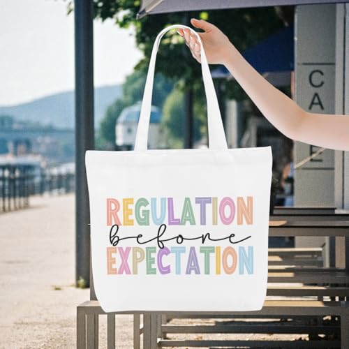 Funny Occupation Gifts Canvas Tote Bag Reusable Grocery Shopping Bags Gifts for Women Psychologist Teacher4
