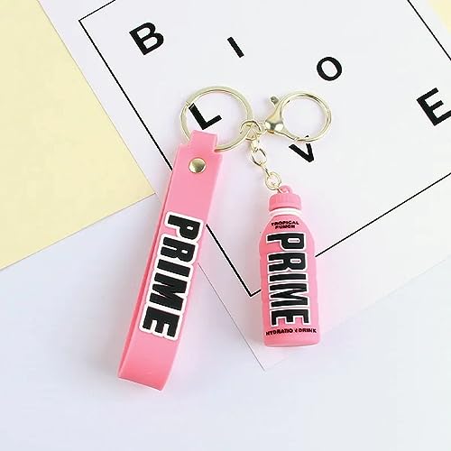 Image of Penny Wise Trendy Prime Drink Keychain | Logan Paul & KSI Design | Hard Silicone,Unbrekable | Travel Essential | Kids Friendly | Comes With Strap & Bag Hook | Single Piece.