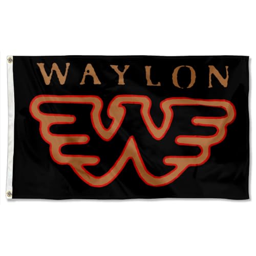 Cayyon Waylon Flying W Flag Banner Outdoor Indoor Decoration Flag 3x5Feet Double Stitched Polyester with Brass Grommets