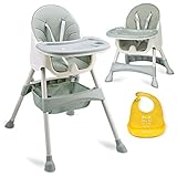 Trona de bebé Milo con mesa (verde)