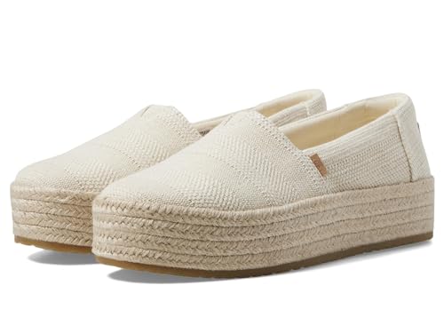 Image of TOMS Women's Valencia Platform Espadrille, Textile Upper, OrthoLite Insole