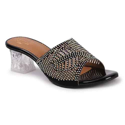 Image of Denill Women Stylish Fancy and Comfort Trending Heel Fashion Sandal Women & Girl