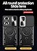 Case for Huawei Nova 9,Military Flashing [Built-in Kickstand] Magnetic Rotate Ring Holder Heavy Duty TPU+PC Shockproof Protect Phone Case for Huawei Nova 9/Honor 50 (Black)