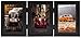Frametory, 3 Picture Frames 4x6 Trifold Photo Frames Collage - Real Glass - Triple Folding (Black, 1 Pack)