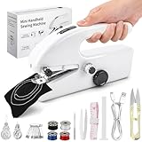Máquina de Coser Portátil, Mini Maquina de Coser de Mano, Dos Modos de Velocidad, Maquina de Coser Fácil de Operar...