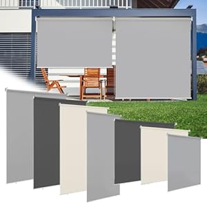 Ollewiellan Senkrechtmarkise 180x140cm Vertikalmarkise