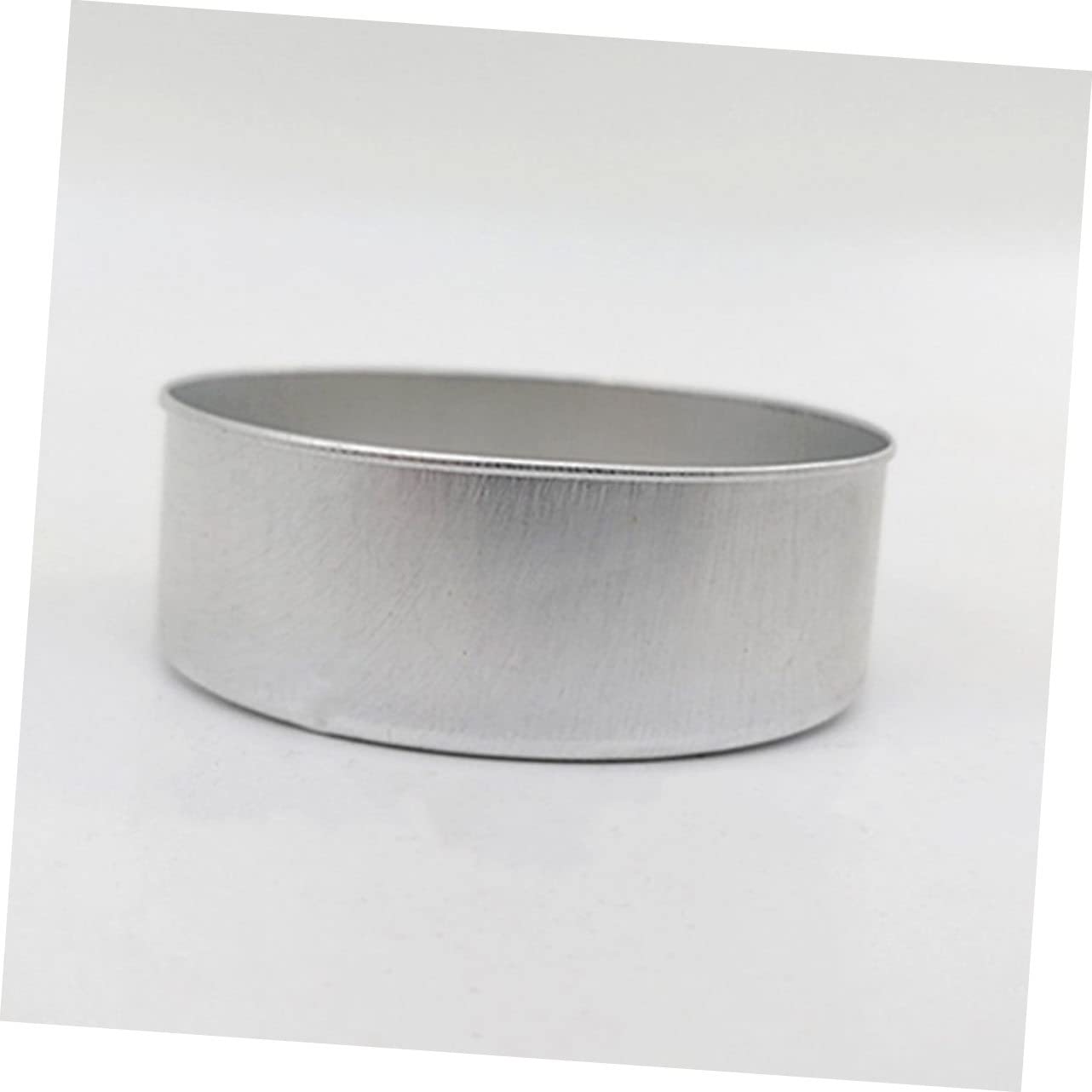 Cabilock 50pcs Candle Base Tealight Tin Holder Desktop Protector Decorative Candles Ornament Container Empty Tealight Candle Tins Candlesticks Fashion Candlestick Snack Box Metal Aluminum