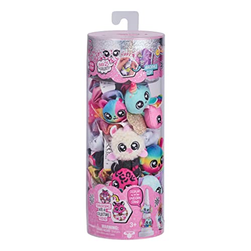 ScrunchMiez 96553 Lot de 7 chouchous exclusifs Qui se transforment comme par Magie en Adorable ami en Peluche Ainsi qu'une Pince à Dos. Tant de Personnages à Collectionner et à Porter Cover