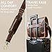 RUSTIC TOWN Leather Messenger Bag for Men - Full Grain Leather Briefcase Laptop Satchel Office Crossbody Travel Bag (16 Inch, Brown)