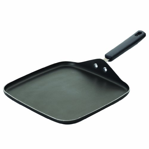 Farberware Cookware Aluminum Nonstick 11-Inch Square Griddle, Gray