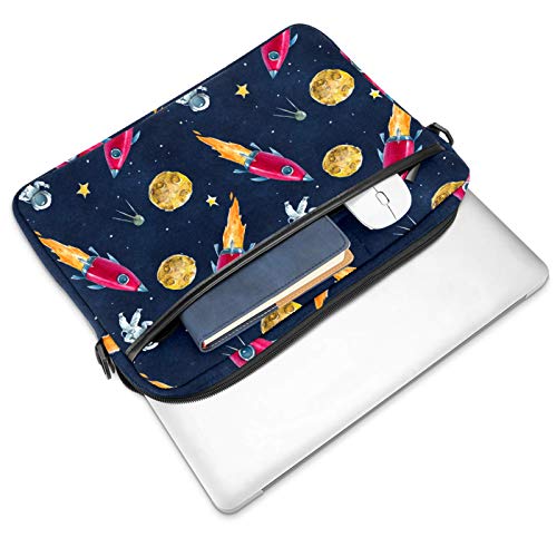 Outer Space Rockets bolso acolchado para proteger portátil de caídas 2