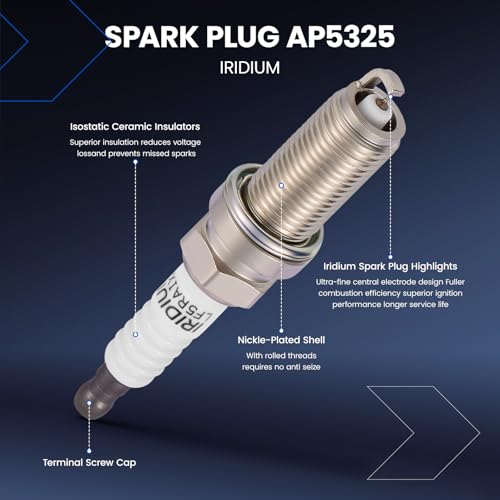 Image of 4-Pack UF532 Ignition Coils & AP5325 Spark Plugs Kit Compatible with Mitsubishi 2006-2012 Eclipse 2.4L, 2004-2012 Galant 2.4L, 2004-2006 Lancer Outlander 2.4L - Replaces 2505-307658 & more