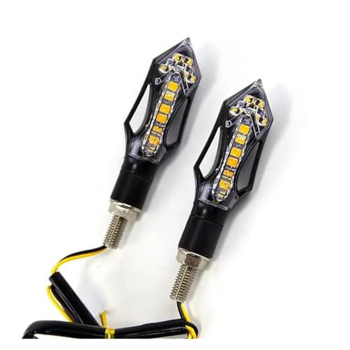 Clignotant LED universel M8 moto et dirtbike homologué avec indicateur orange à flèche