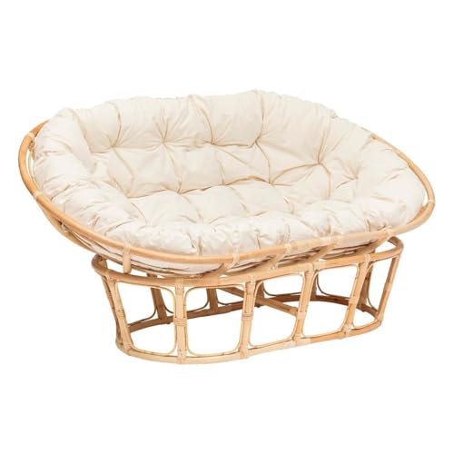 Paris Prix Atmosphera Créateur d'intérieur - Canapé 2 Places en Rotin Mamasan 170cm Beige