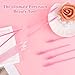 Chanaco 600Pcs Eyelash Extension Supplies Kit Lip Applicators Disposable Lash Spoolies Brushes Mascara Wands Pink Micro Swab Brushes Makeup