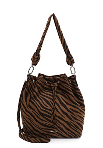 Preisvergleich Produktbild Tamaris Damen Beuteltasche Julie schwarz / taupe One Size
