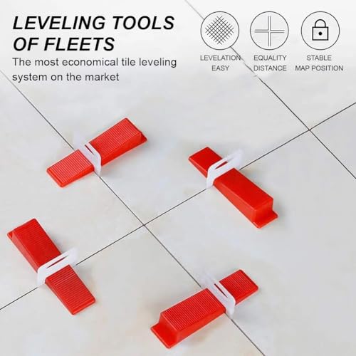 Fliesen Nivelliersystem,Fliesen Nivelliersystem 2.0mm 100 Stk Zuglaschen,Fliesen Nivelliersystem Zuglaschen,Standard Laschen Fugenbreite 2mm,Fuge Verlegesystem Verlegehilfe,Kreuzkreuz