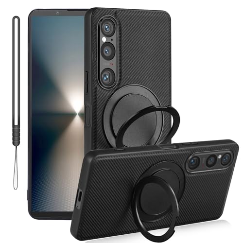 Xperia 10 Vi [SO-52E | SOG14] �p �P�[�X magsafe �ϏՌ� ���� 360°��]�X�^���h �����O ���΂݂Ȃ� �����Y�ی� TPU�f�� �ČRMIL�K�i�擾 SGS�F�� �X�^���h�@�\ �G�N�X�y���A �e�� �}�[ �N�Z�� ����~��