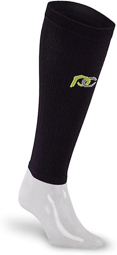 Miniatura 17 de PRO Compression Manga de pantorrilla para aliviar el dolor, protector de pantorrilla para correr, ciclismo, enfermeras y deportes Azul marino sobre