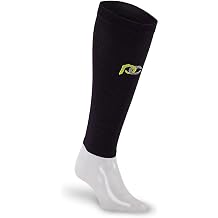 Pro Compression Calf Compression Sleeves for Men & Women - Shin Sleeves for Shin Splint Relief, Travel, and Running Support - Black, Small/Medium