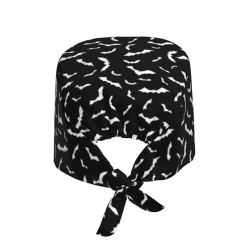 Image of Working Cap Scrub Cap with Sweatband Adjustable Unisex Women Tie Back Hat Nurse Surgical Caps
