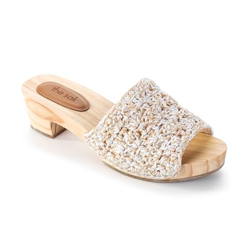 Image of The Sak Ella Clog Sandal in Crochet, Slip On Shoe