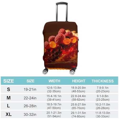 Delicious Food Printed Luggage Cover Protector, Fits 18-32 Inch Luggage2