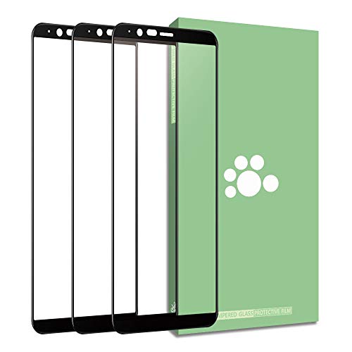 OnePlus 5T A5010 Tempered Glass Screen Protector-(3 Pack) Clear Anti-Glare Ultra-Thin 9H 2.5D Arc Full Coverage Silk Print Protective Film for OnePlus 5T / Five T / 1+ 5T A5010 (6.01 inch)