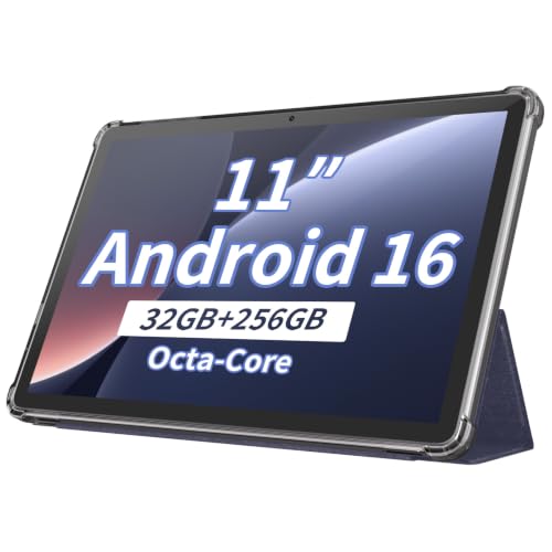 Image of Gemini AI Android 16 Tablet, 11 inch Tablet with 32GB+256GB+2TB Expand, Electronic Tablet PC with 8 Core, WiFi, 8000mAh, GPS FM Tablet PC, 32GB RAM 256GB ROM Octa Core, 8000mAh Battery