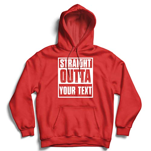 lepni.me Hoodie Sweatshirt Straight Outta Your Own Custom Text Personalized Slogan