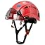 Bright Red Carbon Fiber Helmet Double Glasses