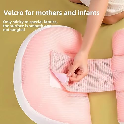 Image of OBABY Pregnancy Pillow - Adjustable U Shaped Pregnancy Pillow for Belly and Back Support, Maternity Body Pillow for Side Sleeping, Compact Pregnancy Support Pillow for Comfort.