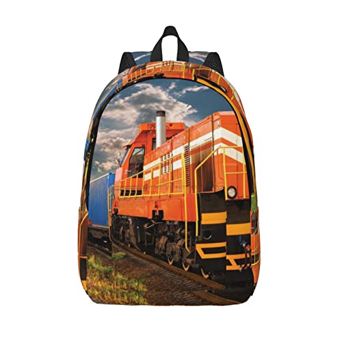 Sac à dos voyage enfant motif train décontracté idéal pour sorties scolaires et weekend