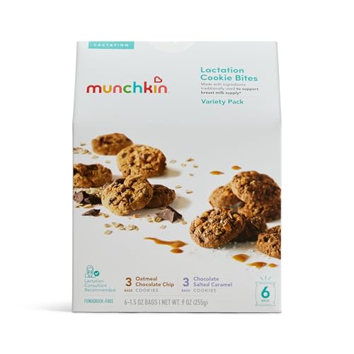 Munchkin Lactation Cookie Bites Variety Pack - Helps Increase Milk