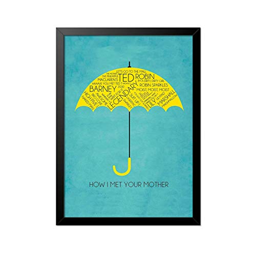 Quadro Poster How I Met Your Mother Guarda Chuva 33x23cm