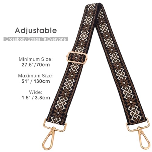 Image of Replacement Purse Strap Shoulder Strap Adjustable Crossbody Strap for Women Crossbody Wide Shoulder Bag