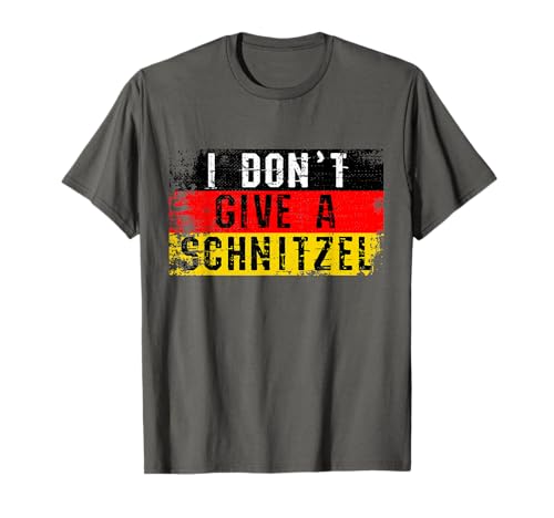 Oktoberfest T-Shirt I Don't Give A Schnitzel Funny German T-Shirt