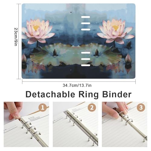 Cuaderno A5 de hojas sueltas con 6 anillas cubierta duradera 2