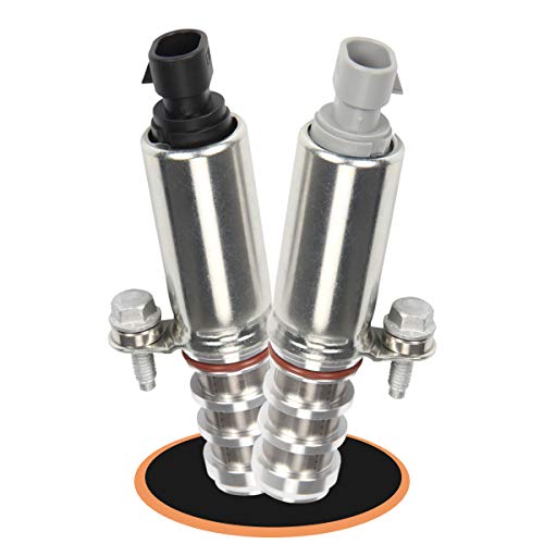 2 PCS Intake & Exhaust Camshaft Position Actuator Solenoid for GM Chevy Malibu HHR Buick Pontiac 2.0L / 2.2L / 2.4L Replaces Part Number 12655421, 12655420 and More