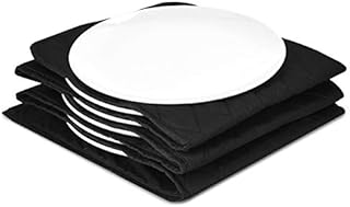 Navaris Electric Plate Warmer - 10 Plate Blanket Heater Pockets for Warming Dinner Plates to 74 Degrees in 10 Minutes - Black Compact Folding Design
