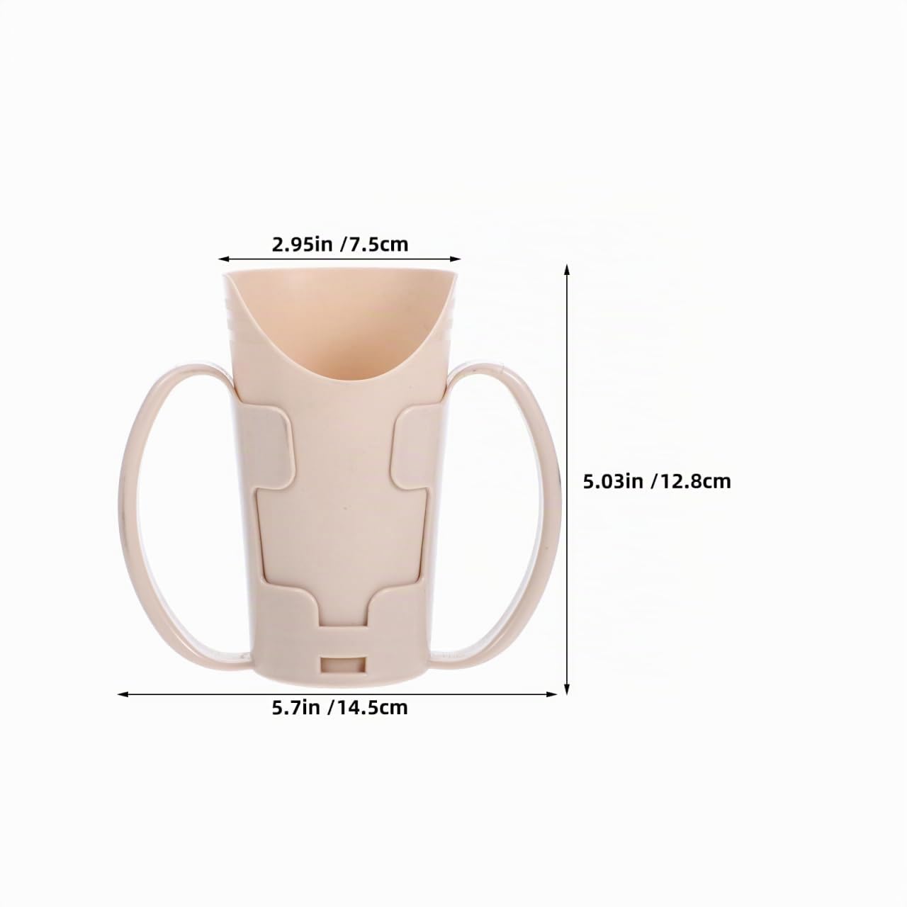 Hemobllo Lot De 2 Gobelets Découpés Pour Dysphagie Tasse À Boire Pour Personnes Âgées Avec 2 Poignées Position De Boisson Fixe Anti-Fuite Pour Hôpital Ehpad Et Domicile