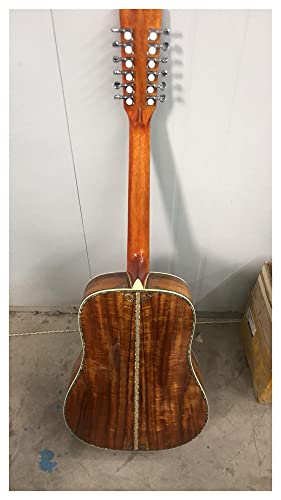 YYYSHOPP 41 Pouces 12 Strings Guitare Acoustique Touche Ébène Touche Véritable Coquille Reliure Et Guitare Électrique… - Les Beatles, Paul McCartney, John Lennon, RIngo Starr, George Harrison YYYSHOPP 41 Pouces 12 Strings Guitare Acoustique Touche Ébène Touche Véritable Coquille Reliure Et Guitare Électrique… – Image 3