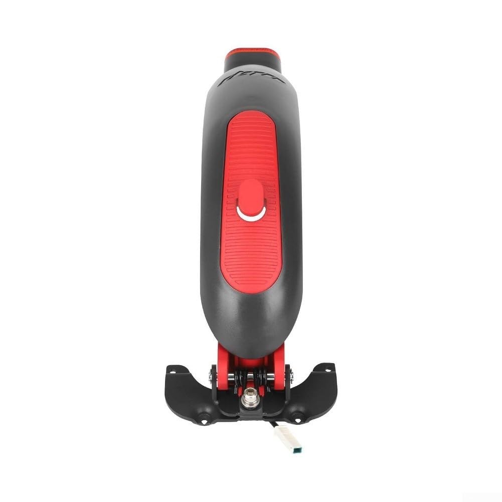 Hintere für Kotflügel für Max G30, graue High-End-Aluminiumlegierung, Bremswasserabweiser Rücklichter + Schraubenwerkzeug-Set, Schutzblech-Ersatz-Set (rot, rot, grau)