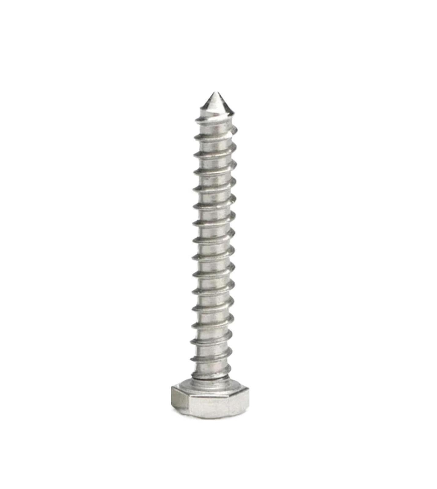 Wkręt do drewna sześciokątny M12 Inox 304 A2 DIN571