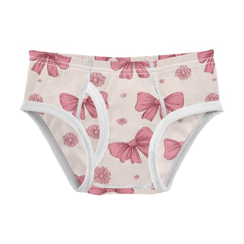 Wusikd Cute Pink Bows Floral (2) Boys' Underwear Cotton Boys Briefs Soft Toddler Underwear 2T
