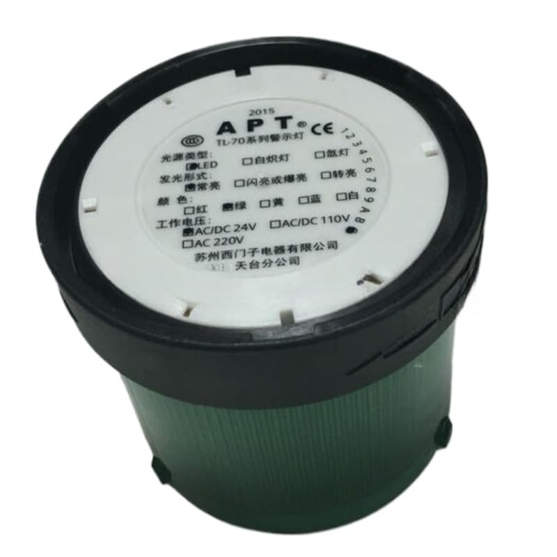 1Pcs TL-70LL/G23 Replacement for Diameter 70 Combination Warning Light Green Stable 23V