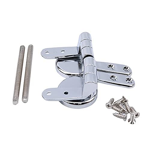 Charnière pour abattant de WC en alliage de zinc avec supports amovibles - 2