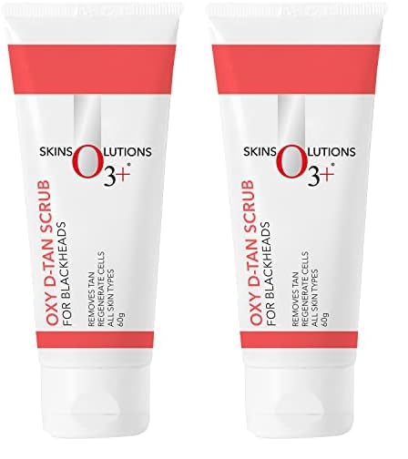 O3+ Oxy D-Tan Scrub 60g for Blackheads & Glowing Skin | Anti Acne, Blackhead Remover | Detan Scrub for TAN Removal (Pack of 2)-image-27