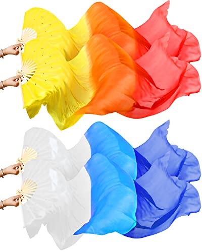 Voiles danse du ventre soie artificielle 1,8 m Qunclay pour réussir vos lancers aériens