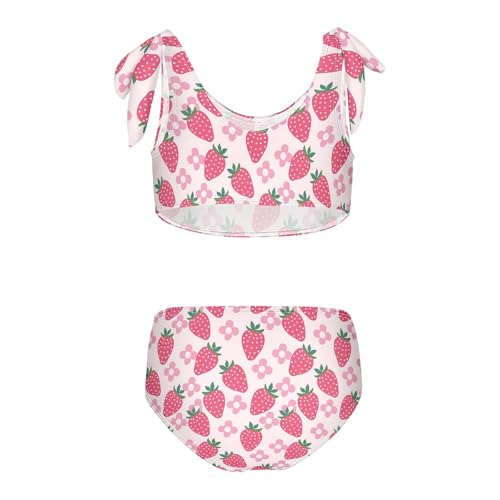 MNSRUU Girls Swimsuits Yellow Checkered Tankini Bathing Bikini Set Beach Swimwear2